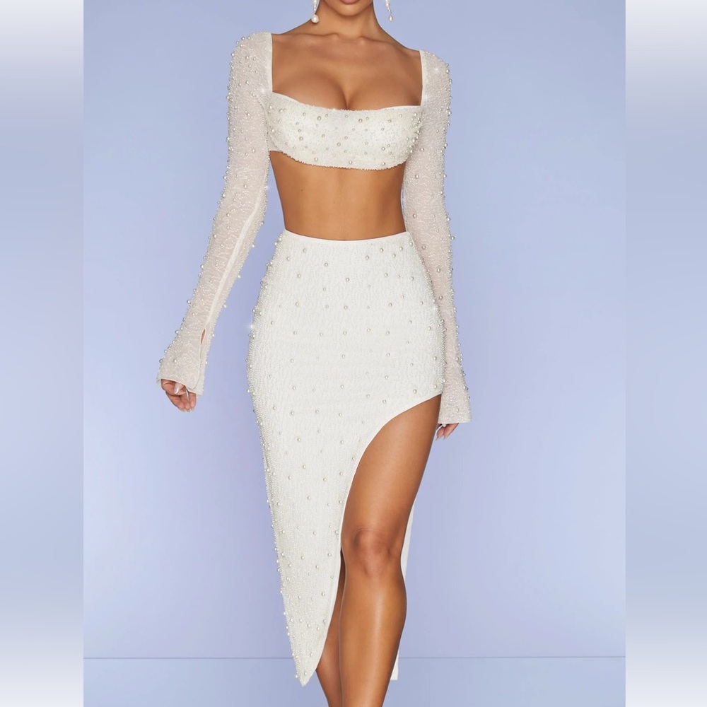 Oh Polly Embellished Skirt Set